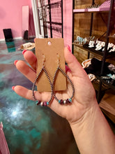 Load image into Gallery viewer, Purple Spiny Oyster &amp; Turquoise Statement Earrings