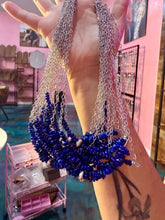 Load image into Gallery viewer, 17-Inch Lapis Nugget &amp; Sterling Silver Necklace