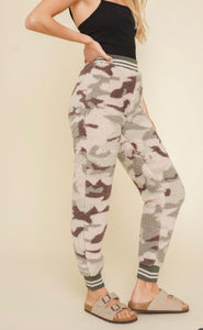 Camo Sherpa Jogger Pants