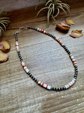 Load image into Gallery viewer, 17-Inch Sterling Silver Pearl &amp; Spiny Oyster Necklace