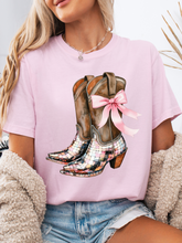 Load image into Gallery viewer, Pink Boot Scoot &amp; Boogie Graphic Tee