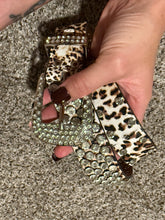 Load image into Gallery viewer, Leopard Rhinestone Belt