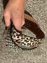 Load image into Gallery viewer, Leopard Rhinestone Belt
