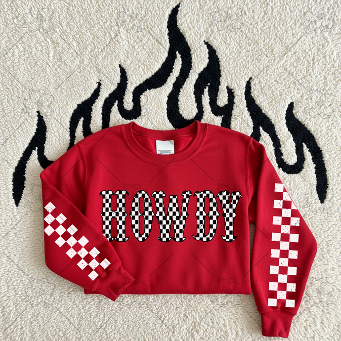 Howdy checkered w/sleeve or without  - Multiple Styles/Design