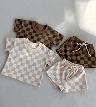 Load image into Gallery viewer, French Terry Checkered Set