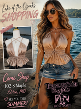 Load image into Gallery viewer, Lake Lace Up Top