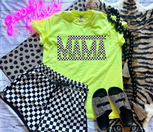 Load image into Gallery viewer, Mama Checkered Tee - Neons