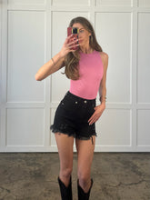 Load image into Gallery viewer, On The Go Distressed Shorts - Black