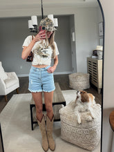 Load image into Gallery viewer, Brooke High Waisted Denim Shorts