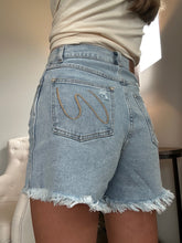 Load image into Gallery viewer, Brooke High Waisted Denim Shorts