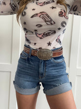 Load image into Gallery viewer, Bethany Judy Blue High Waisted Denim Shorts