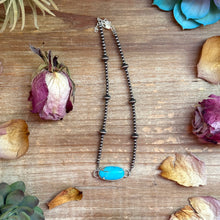 Load image into Gallery viewer, Sterling Silver &amp; Turquoise Choker – 13” + Extender