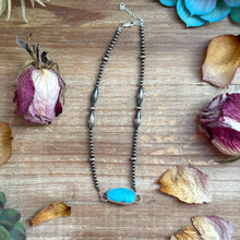 Load image into Gallery viewer, Sterling Silver &amp; Turquoise Choker – 13” + Extender