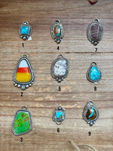 Load image into Gallery viewer, Sterling Silver &amp; Turquoise Charms – Handmade by Jason Ogg &amp; Shay Pfeiffer – USA Made – Pick Your Favorite