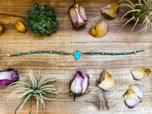 Load image into Gallery viewer, Sterling Silver &amp; Turquoise Choker – 13” + Extender – In-House Silversmithing – Real Turquoise &amp; Spiny Oyster Options