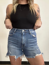 Load image into Gallery viewer, On The Go Distressed Shorts- Medium Wash