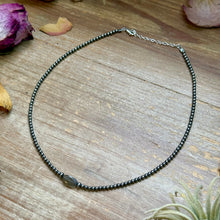 Load image into Gallery viewer, Sterling Silver Pearl &amp; Labradorite Necklace – 16”