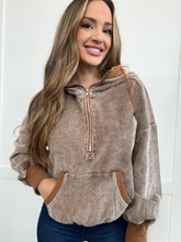 Load image into Gallery viewer, PREORDER: Chill Mode Drawstring Half Zip Long Sleeve Hoodie