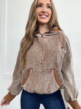 Load image into Gallery viewer, PREORDER: Chill Mode Drawstring Half Zip Long Sleeve Hoodie