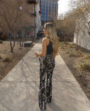 Load image into Gallery viewer, Fiona High Waisted Bell Bottom Flare Jeans - Woodland Green Camo