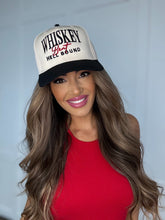 Load image into Gallery viewer, Whiskey Bent Hell Bound Trucker Hat