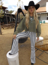 Load image into Gallery viewer, Farrah Broadway Girl Striped Flares