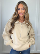 Load image into Gallery viewer, McKenna Half Zip Fleece Hoodie