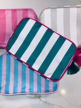 Load image into Gallery viewer, Nylon Striped Makeup Bag
