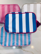 Load image into Gallery viewer, Nylon Striped Makeup Bag
