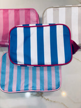 Load image into Gallery viewer, Nylon Striped Makeup Bag