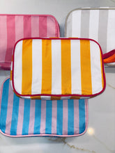 Load image into Gallery viewer, Nylon Striped Makeup Bag