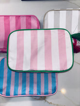 Load image into Gallery viewer, Nylon Striped Makeup Bag