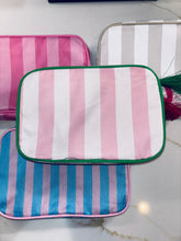 Load image into Gallery viewer, Nylon Striped Makeup Bag