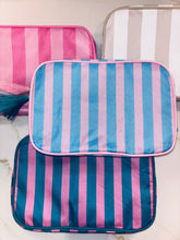 Load image into Gallery viewer, Nylon Striped Makeup Bag