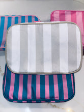 Load image into Gallery viewer, Nylon Striped Makeup Bag