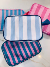 Load image into Gallery viewer, Nylon Striped Makeup Bag