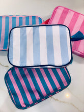 Load image into Gallery viewer, Nylon Striped Makeup Bag