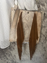 Load image into Gallery viewer, Silver Paisley Cowboy Handbag