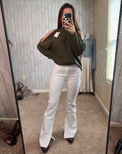 Load image into Gallery viewer, White Denim Bell Bottoms