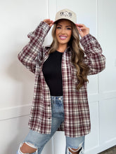 Load image into Gallery viewer, Crisp Breeze Oversized Plaid Flannel Shirt