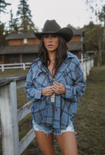 Load image into Gallery viewer, Laylie Plaid Flannel – Oversized Long Sleeve