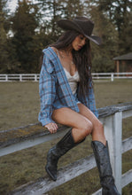 Load image into Gallery viewer, Laylie Plaid Flannel – Oversized Long Sleeve
