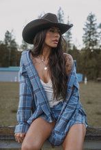Load image into Gallery viewer, Laylie Plaid Flannel – Oversized Long Sleeve