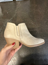 Load image into Gallery viewer, Gwen Cognac Suede Ankle Booties