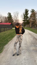 Load image into Gallery viewer, Fiona High Waisted Bell Bottom Flare Jeans - Storm Grey Camo