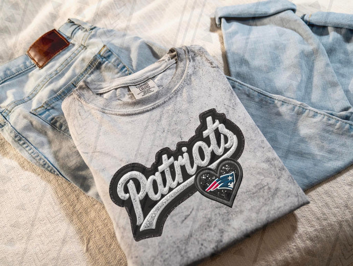 FAUX embroidery football- Multiple Styles