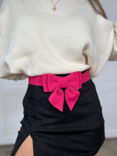 Load image into Gallery viewer, Merry &amp; Bright Bow Belt