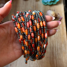 Load image into Gallery viewer, Orange Spiny Oyster Choker – 14.5”