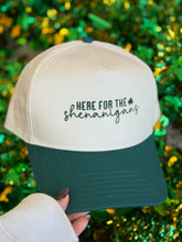 Load image into Gallery viewer, Here For The Shenanigans Trucker Hat