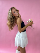 Load image into Gallery viewer, PREORDER: Petra Tiered Mini Skirt
